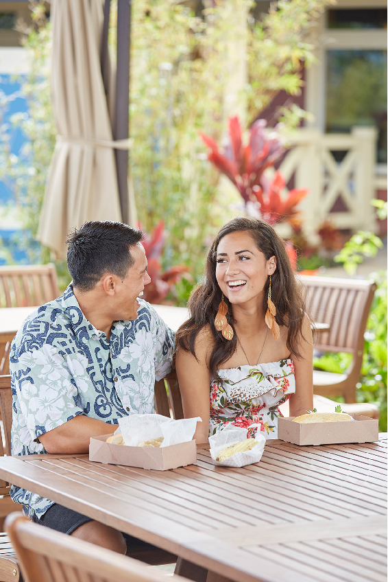 Couple at Hukilau Marketplace