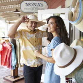 Nonas model Posing with hat