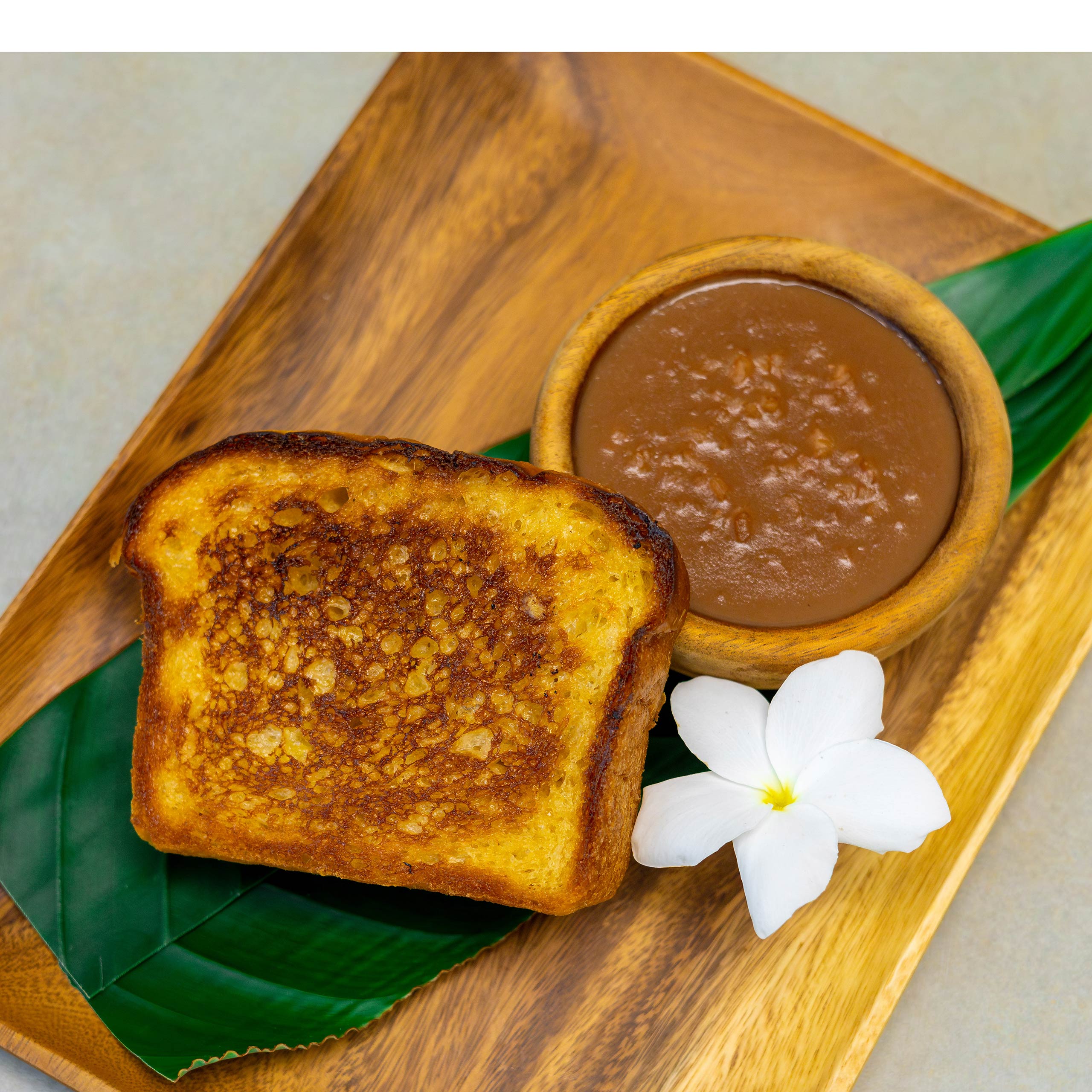 Rich cocoa thickened with rice and served with Tita’s delicious signature bread. A Polynesian tradition!